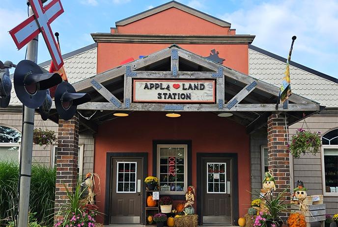 Apple Land Station Apple trees