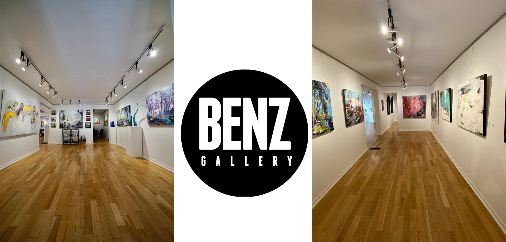 Gallery showing art on the walls.