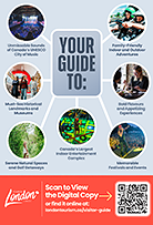 Tourism London Visitor printed postcard back